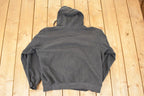 Vintage 1990s Orange Choppers Graphic Print Hoodie Sweatshirt Men's L