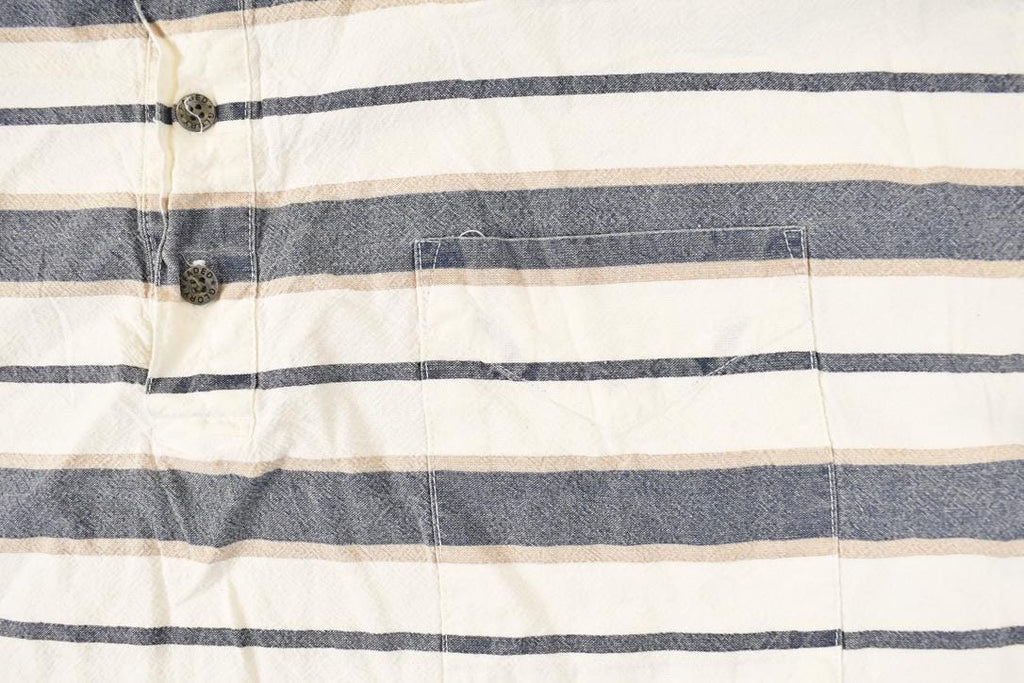Vintage 1990s Faded Glory Striped Button Up Shirt Men's XL  Striped Pattern  Preppy Style  Boxy Fit