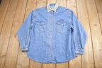 Vintage 1990s Union Bay Embroidered Denim Button Up Shirt