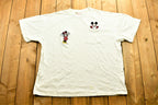 Vintage 90's Mickey Mouse Embroidered Cartoon T-Shirt