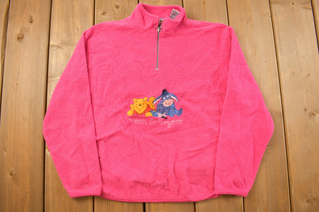 Vintage 1990s Pooh and Eeyore Disney Fleece Sweater