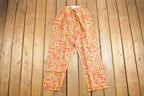 Vintage 1960s Champion Paisley Pyjama Set  All Over Print  1960s Button Up  Vintage Pyjama  Lounge Wear  60s Pyjama Set  Top  Bottoms