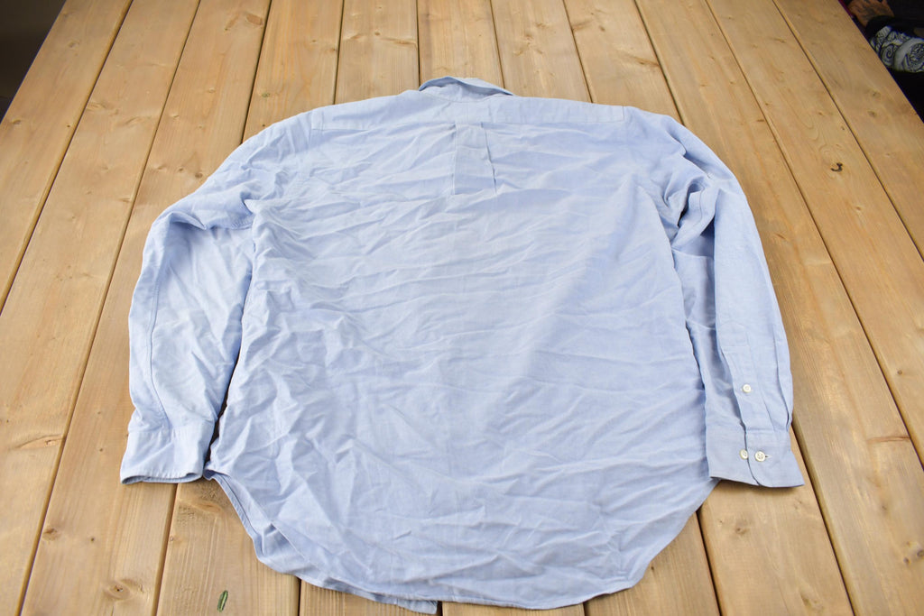 Vintage 1990s Ralph Lauren Button Up Classic Oxford Dress Shirt