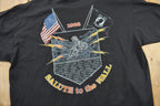 Vintage 1998 Rolling Thunder Ride To The Wall Salute To The Wall Graphic T-Shirt
