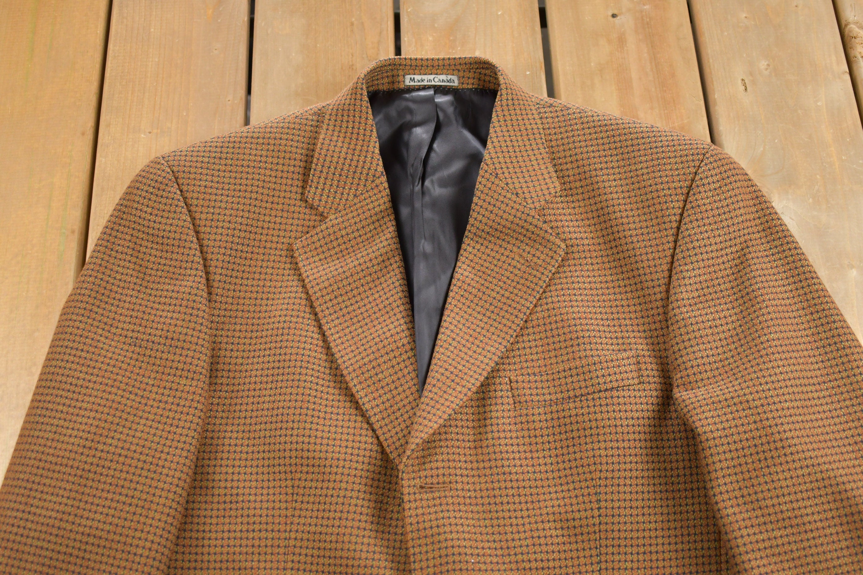 Vintage 1980s Wool Blazer