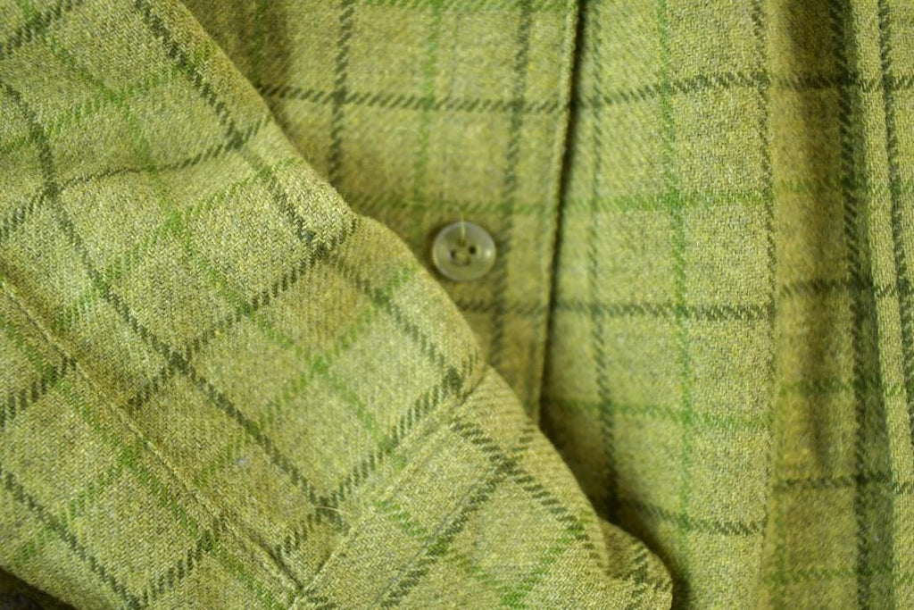 Vintage 1970s Pendleton Wool Flannel Button Up Shirt Men's Medium