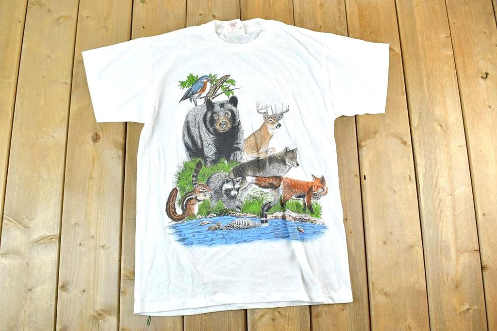 Vintage 1989 Herlequin NG Minnesota State Parks Animal Friends T-Shirt