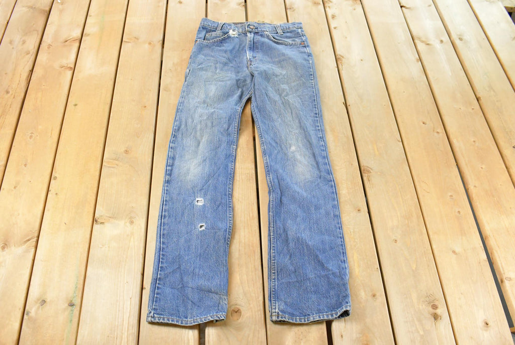 Vintage 1990s Levi's Distressed 716 Orange Tab Student Denim Jeans Men's 28 x 31 / Blue / 90s Levi's