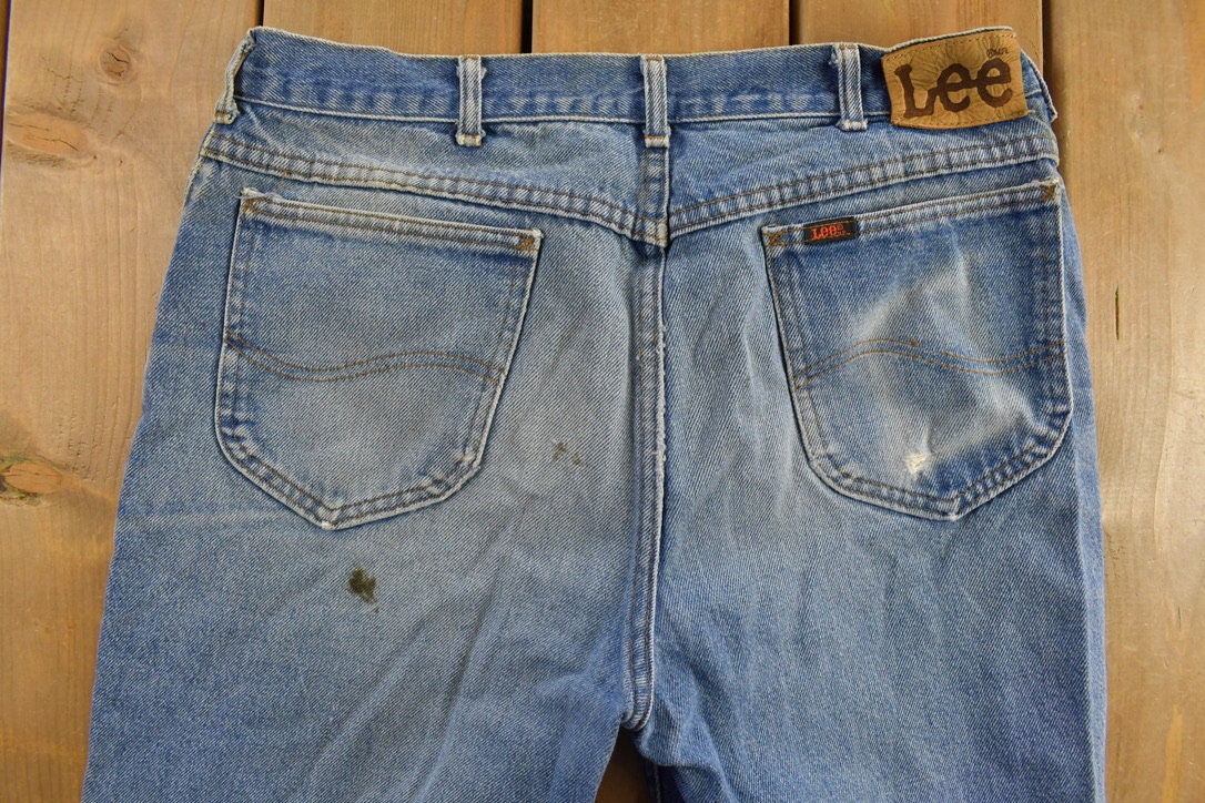 Vintage 1980s LEE Blue Jeans Size 34 x 30