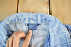 Vintage 1990s Acid Wash Denim Jean Jacket Women's M / Denim Jacket / Streetwear / Boho Hippie
