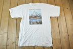 Vintage 1990s Duisburg Am Rhein Souvenir Ships T-Shirt  Vintage Streetwear  Vacation Tee  Travel T Shirt