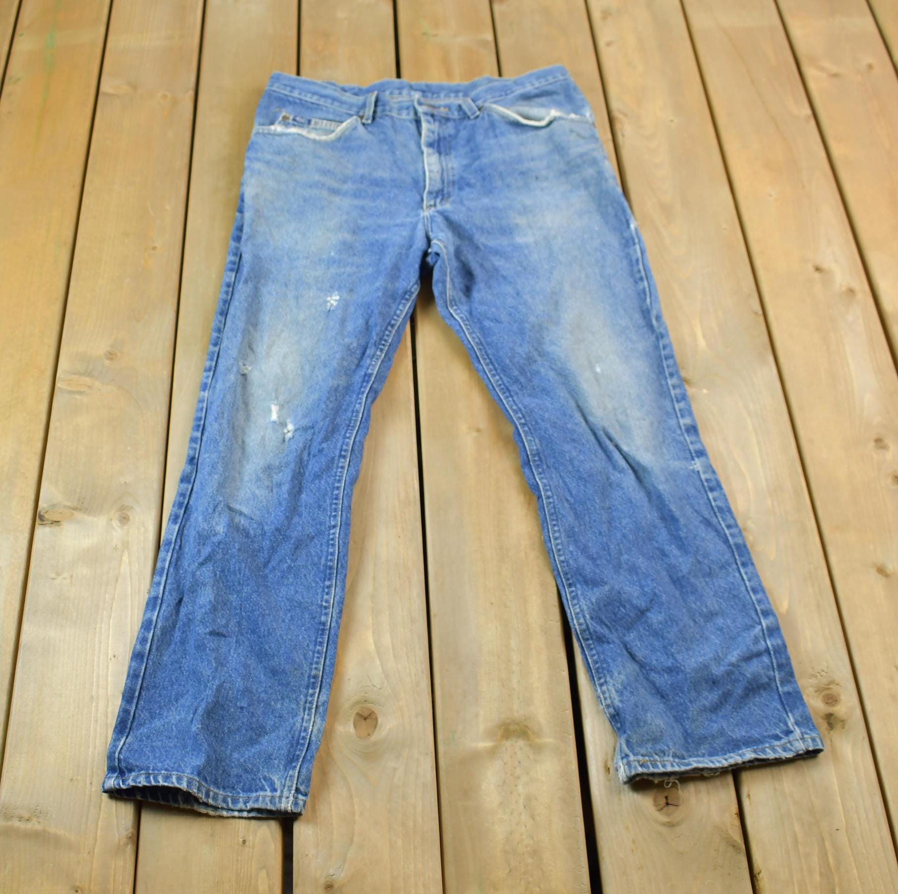 Vintage 1980s Lee Denim Rider Jeans Size 12R