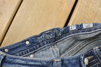 Vintage Y2K Miss Me Bedazzled Low Rise Jeans Women's 27 x 33 / Boot Cut Jeans / Y2K Style / Embroidered Jeans / 2000s / Contrast Stitching