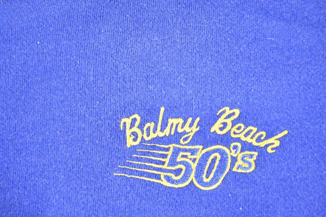 Vintage 1990s Balmy Beach 50s Crewneck Sweatshirt Mens L