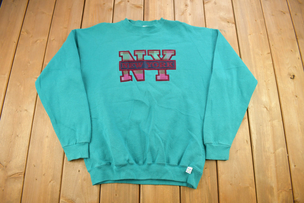 Vintage 1990s New York Embroidered Crewneck Sweatshirt