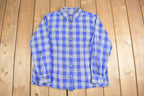 Vintage 1990s Plaid Button Up Shirt