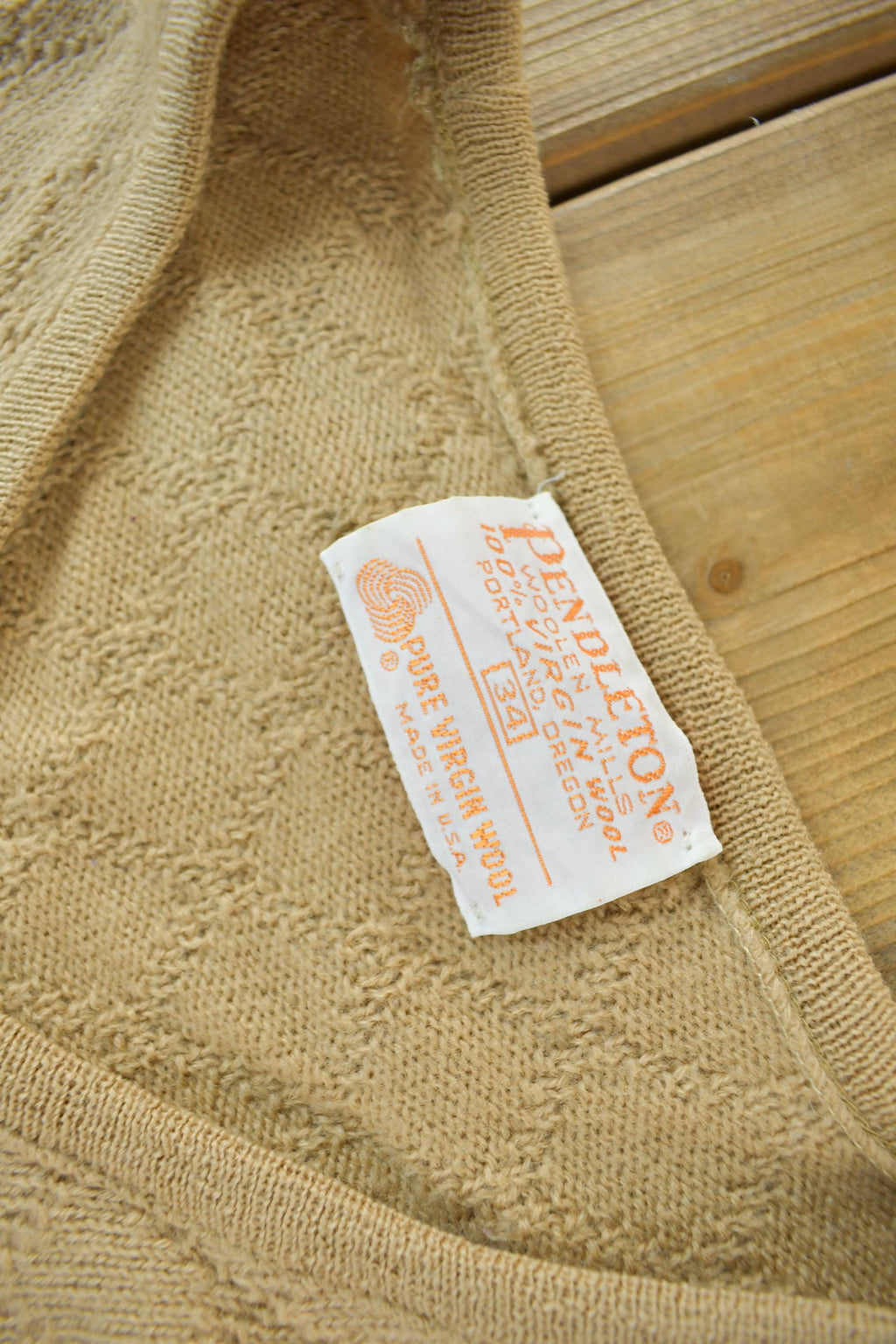 Vintage 1980s Pendleton V-Neck Sweater