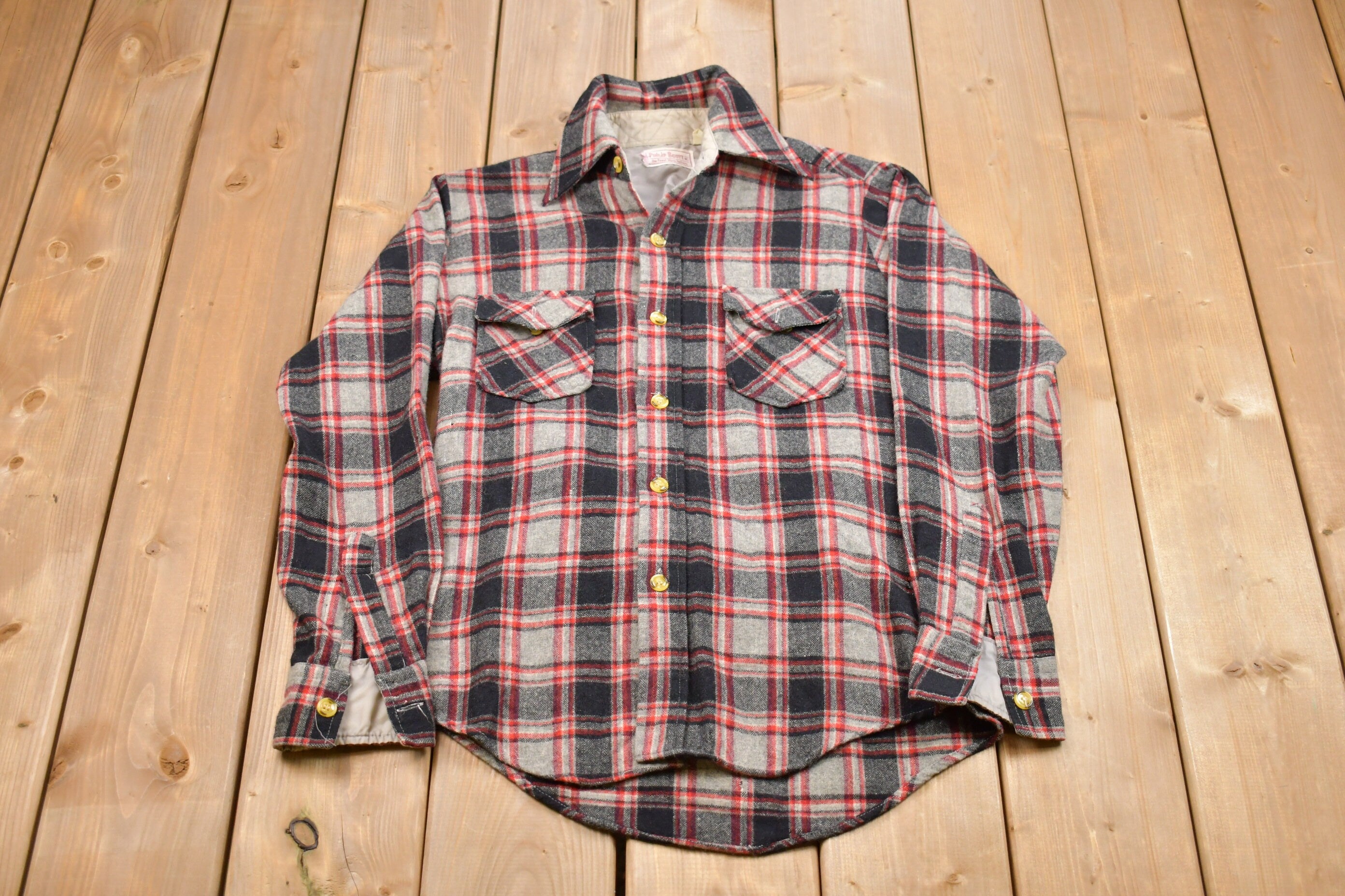 Vintage 1990s Philip Scott Plaid Button Up Shirt