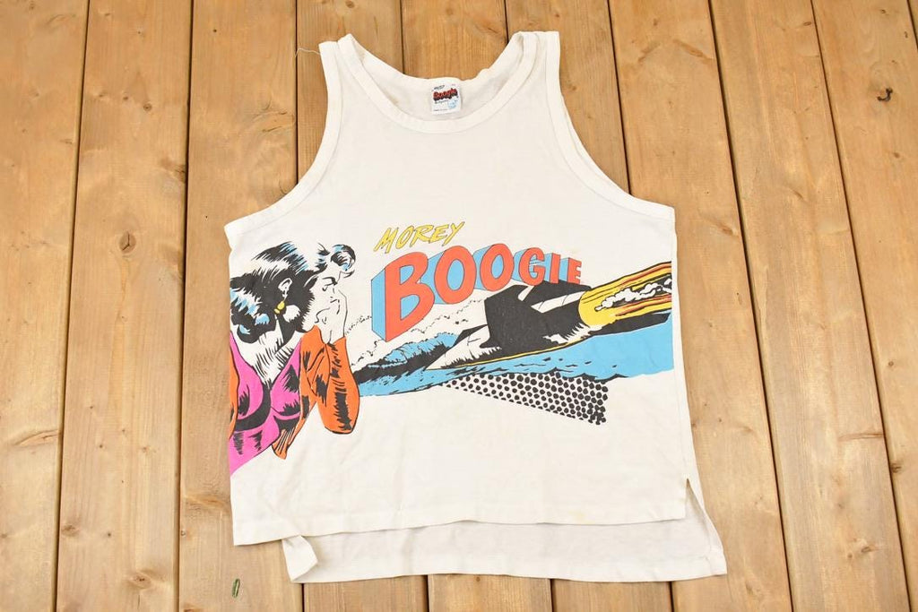 Vintage 1980s Morey Boogie Souvenir Cartoon Tank Top Men's L