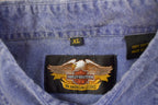Vintage 1993 Harley Davidson 90 Year Anniversary Button Up