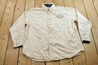 Vintage 1990s Indian Motorcycle Company Pittsburgh Button Up Shirt