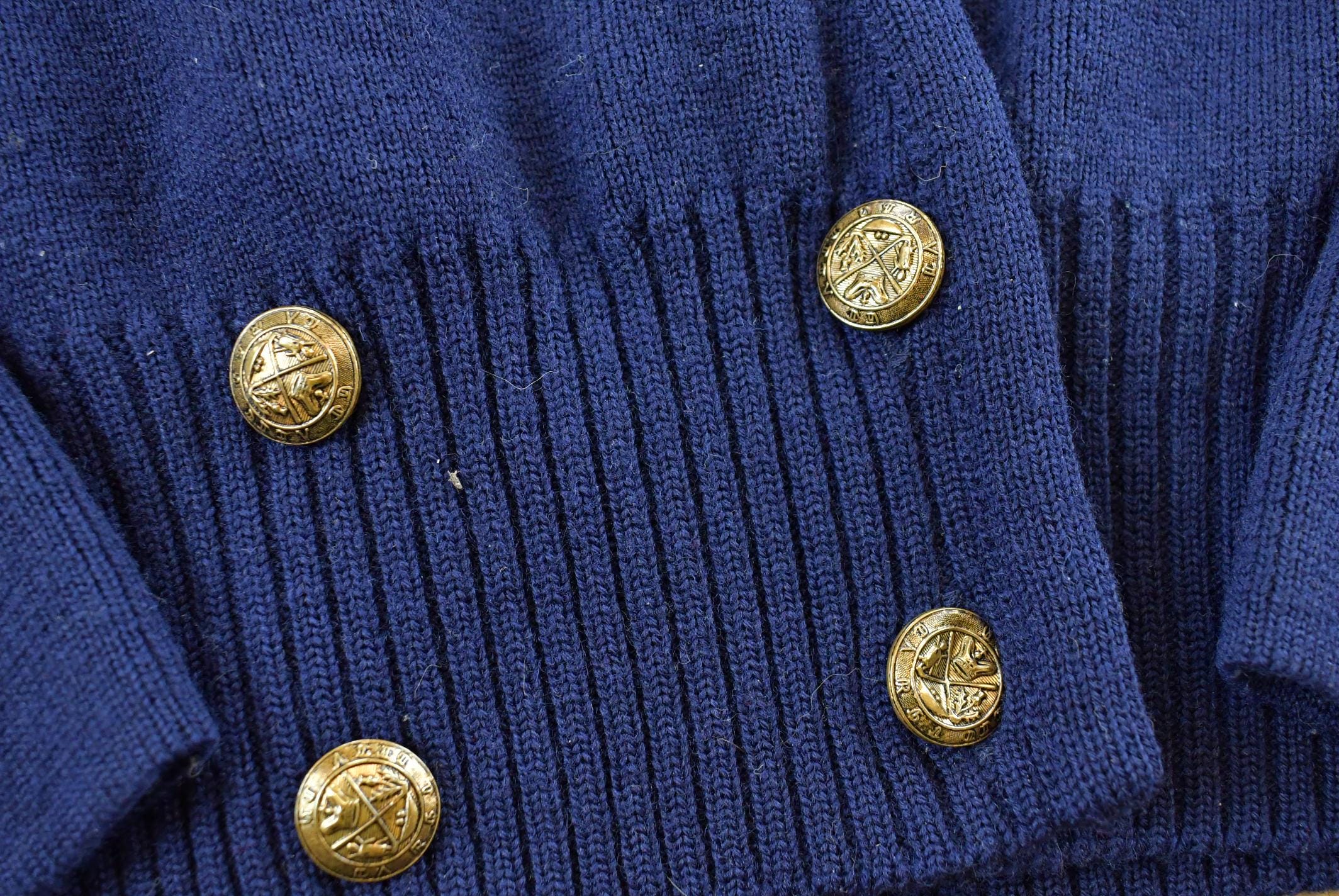 Vintage 1990s Charter Club Farm Wool Knit Cardigan Sweater Women's L