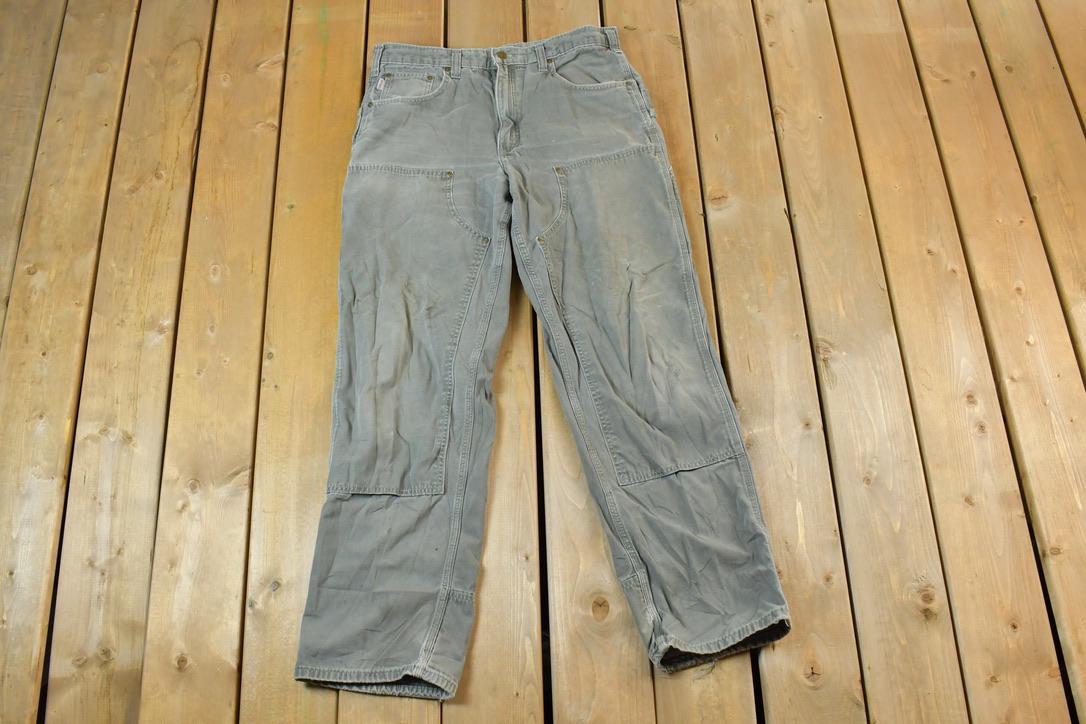 Vintage 1990s Carhartt Double Knee Work Pants Size 36 x 34