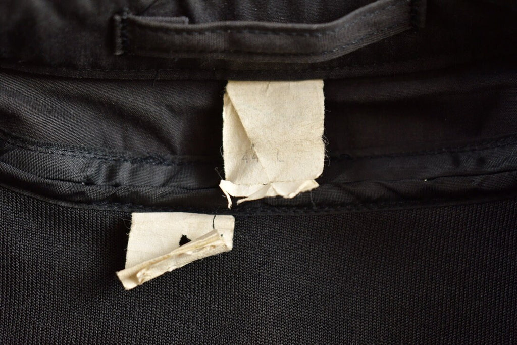 Vintage 1990s Black Collared Windbreaker Jacket