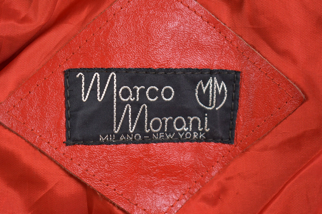 Vintage 1970s Marco Morani Red Leather Jacket