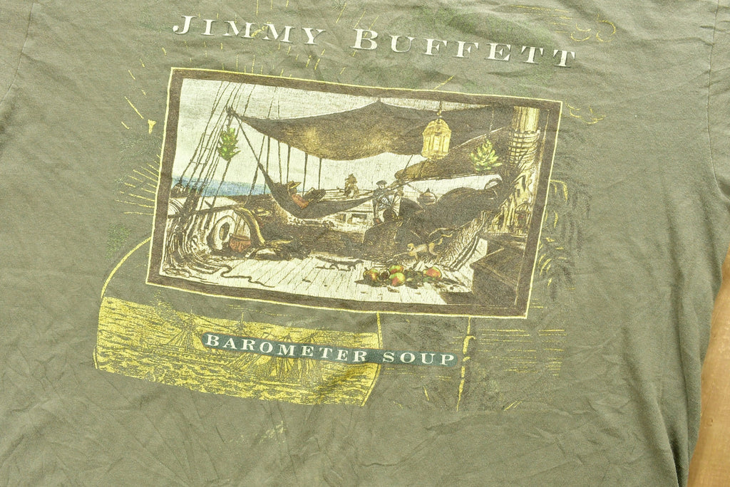 Vintage 1995 Jimmy Buffets Barometer Soup Tour T-Shirt
