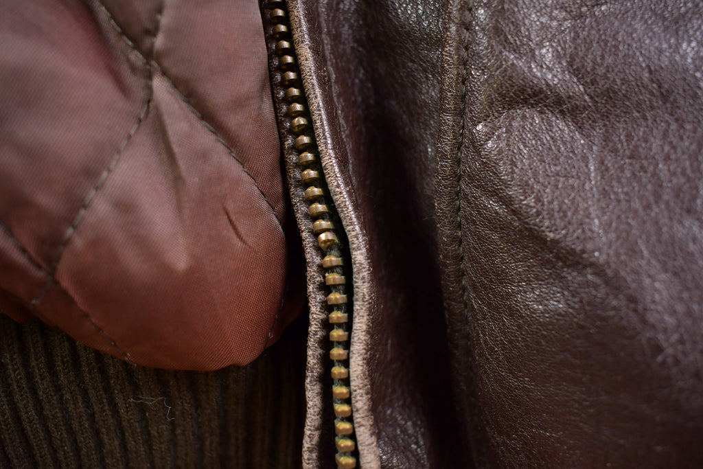 Vintage 1990s Lakeland Brown Leather Jacket