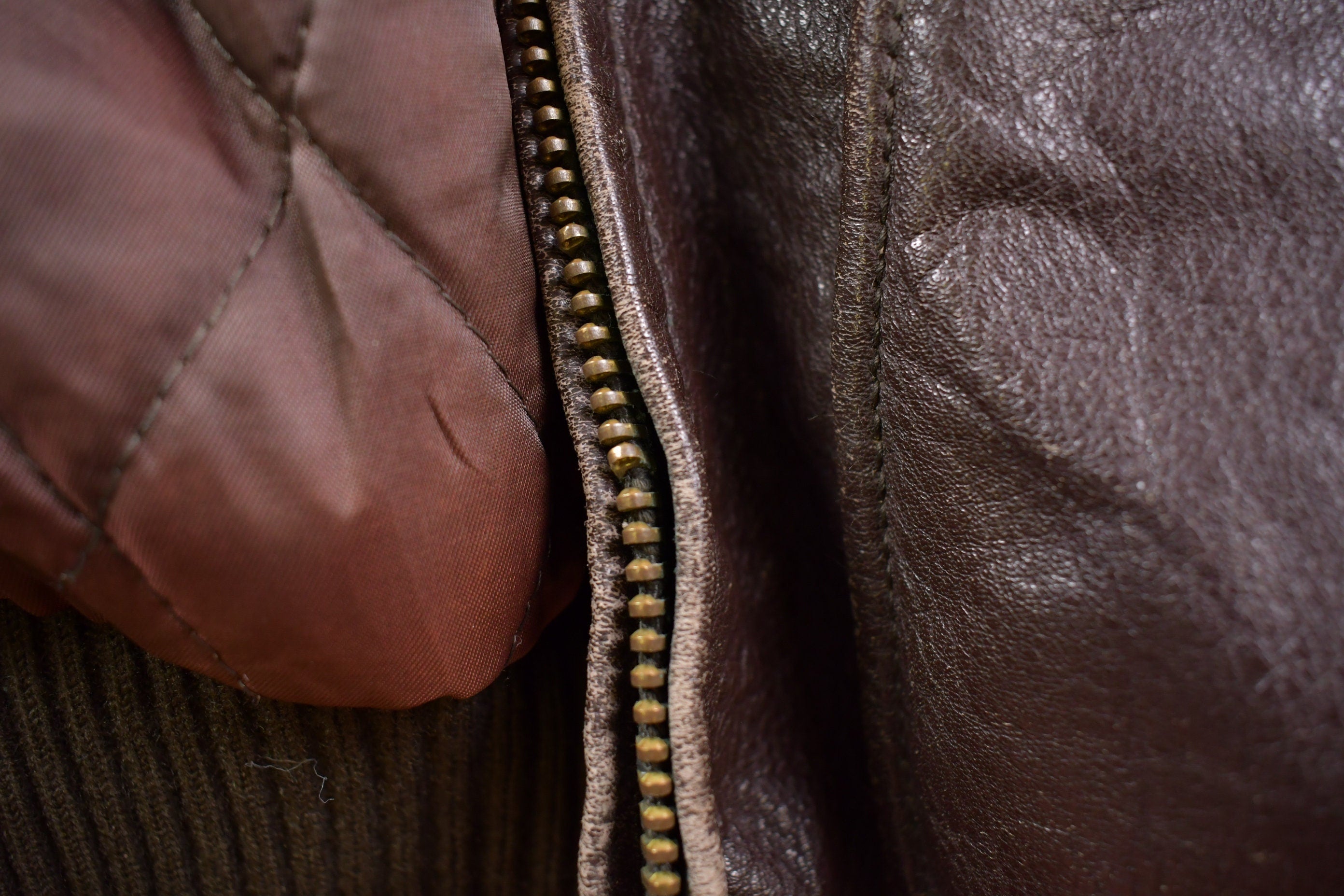 Vintage 1990s Lakeland Brown Leather Jacket