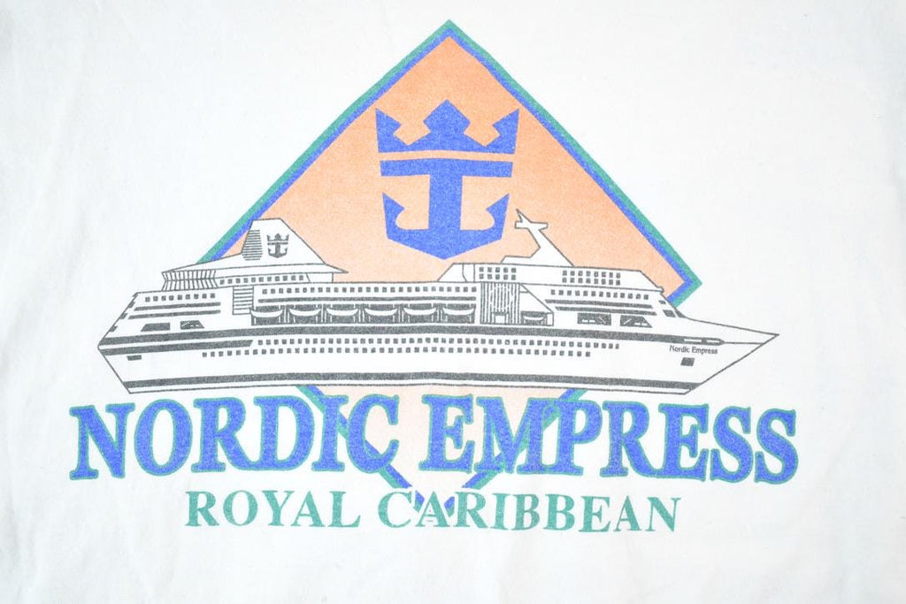 Vintage 1990s Royal Caribbean Nordic Empress Souvenir T-Shirt Mens L