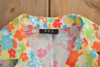 Vintage 1990s Floral Suit Button Up Shirt