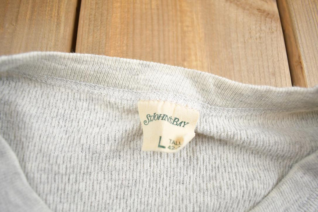 Vintage 1980s St. Johns Bay Thermal Crewneck Made In Canada