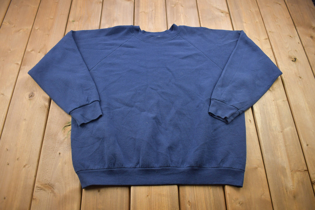 Vintage 1980s Blank Raglan Crewneck Sweatshirt