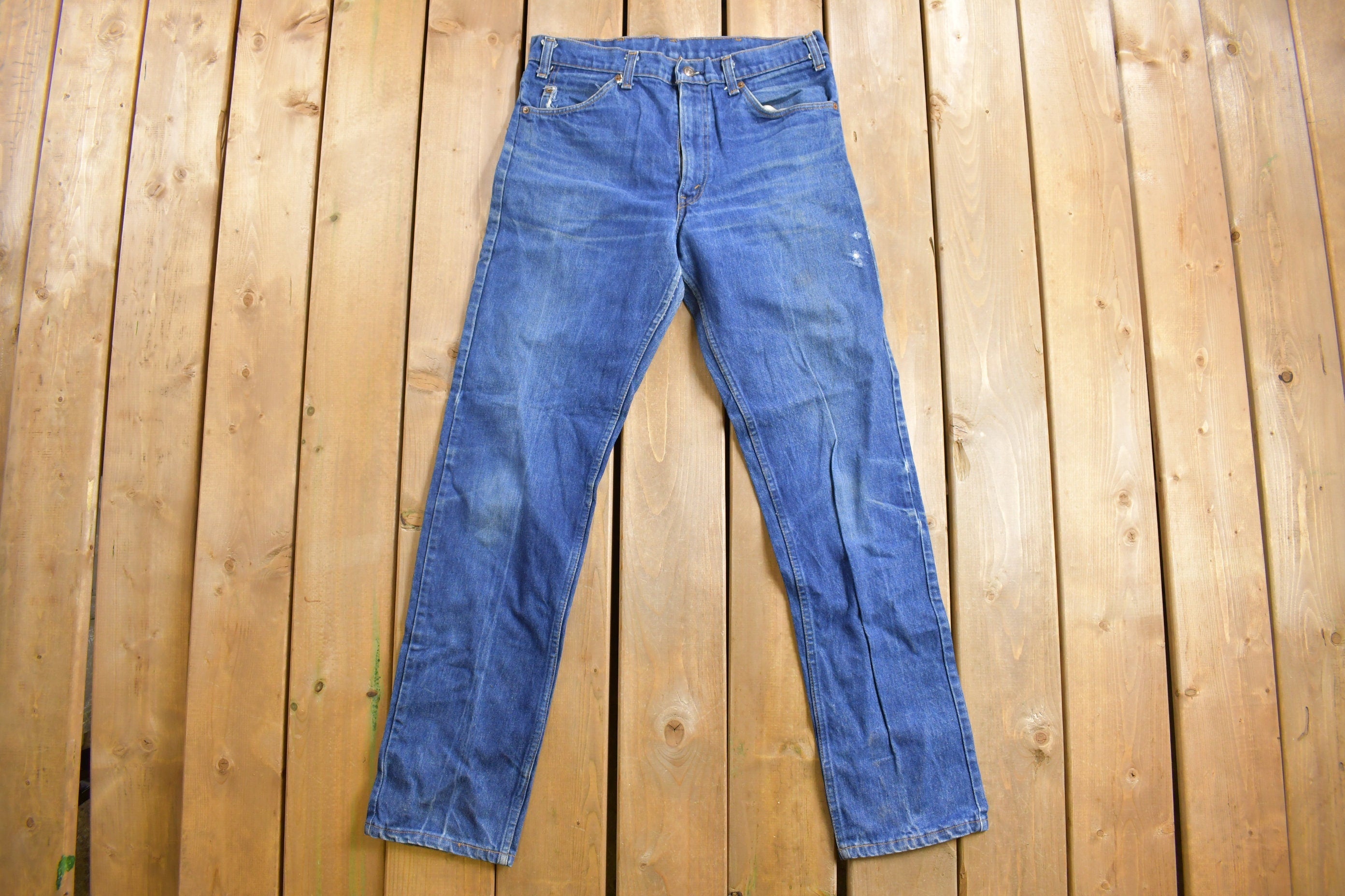 Vintage 1970s Levi's Orange Tab Jeans Size 32 x 33