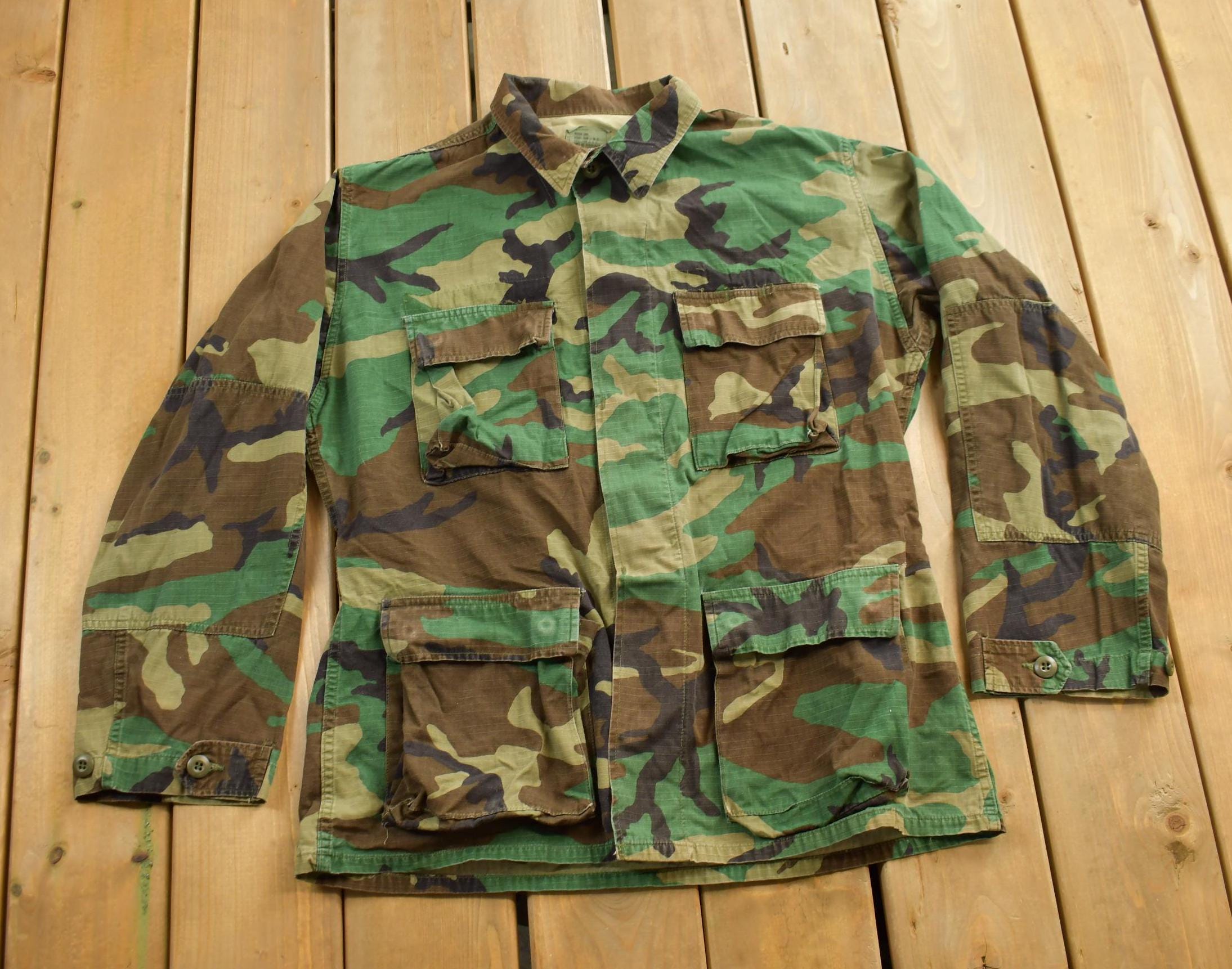 Vintage Military Button Up Shirt
