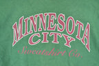 Vintage 1990s Minnesota City Graphic Print Crewneck Sweatshirt Men's L