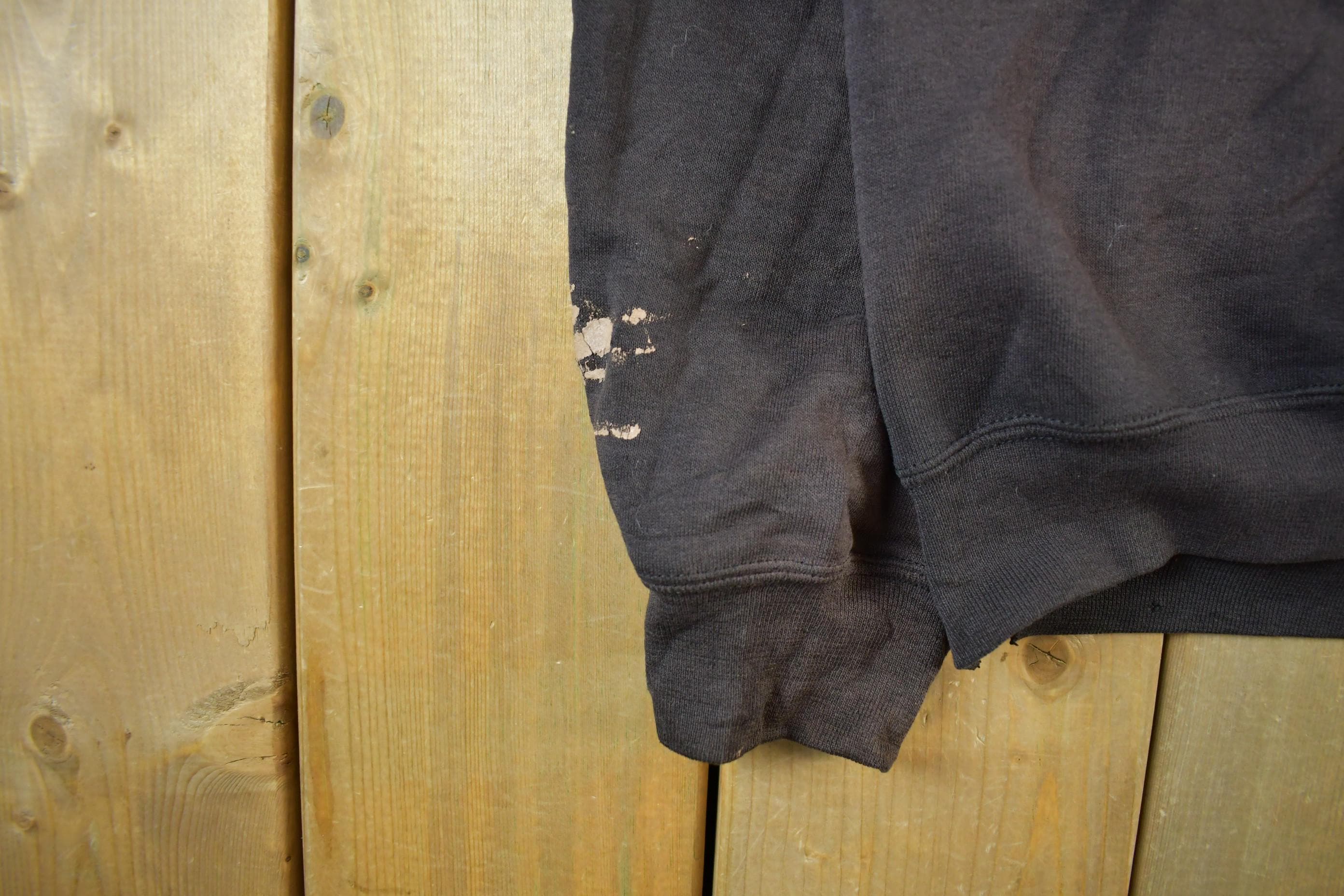 Vintage 1990s Carhartt Sun Faded Distressed Zip Up Hoodie Men's Large Tall