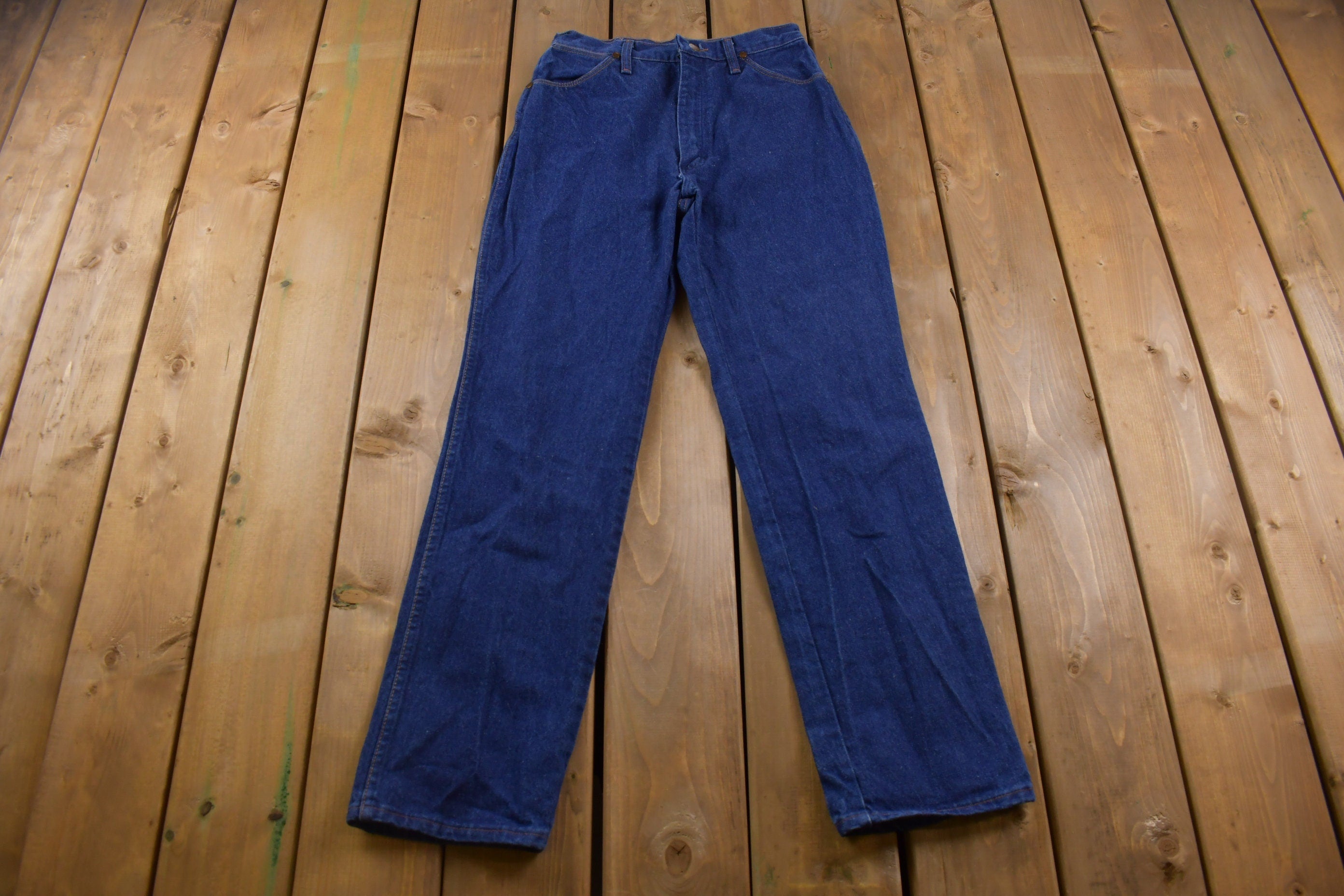 Vintage 1990's Wrangler Dark Blue Jeans 28 x 31