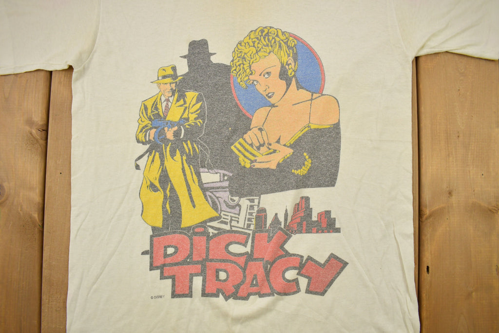 Vintage 1980s Dick Tracy Graphic T Shirt