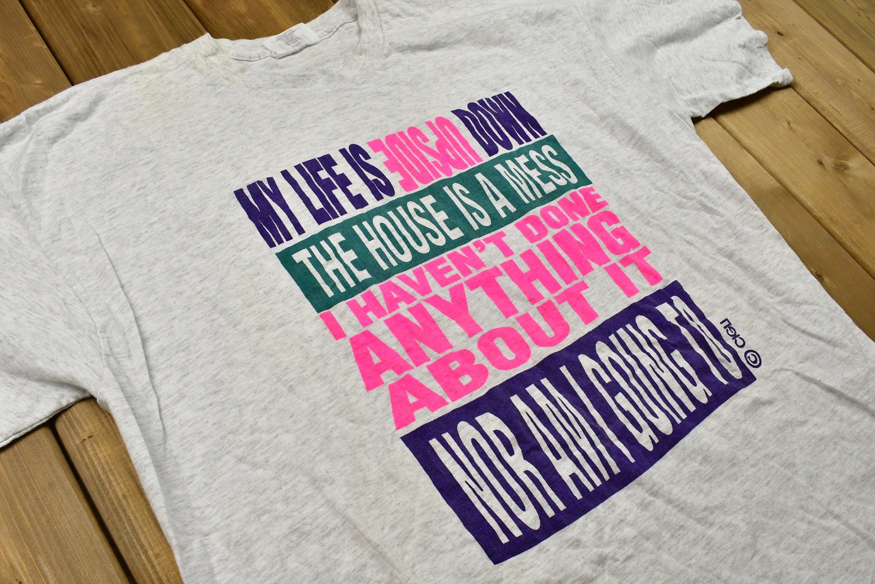 Vintage My Life Is Upside Down T-Shirt