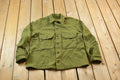 Vintage 1940s WW2 Wool Button Up Infantry Shirt /
