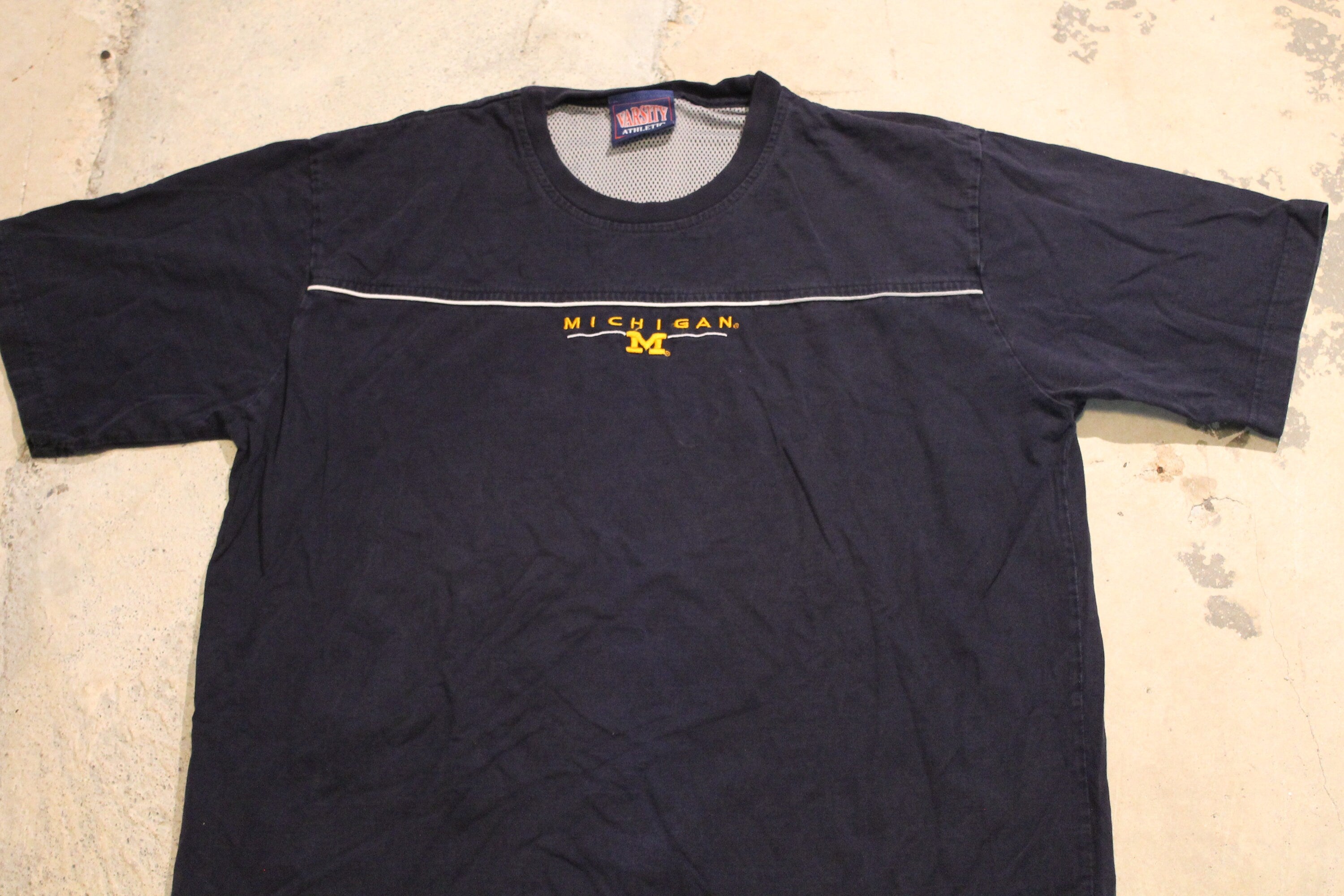 Vintage 1990s University Of Michigan Wolverines T Shirt  Vintage T-Shirt  Wolverines  Embroidered  NCAA  Streetwear Fashion