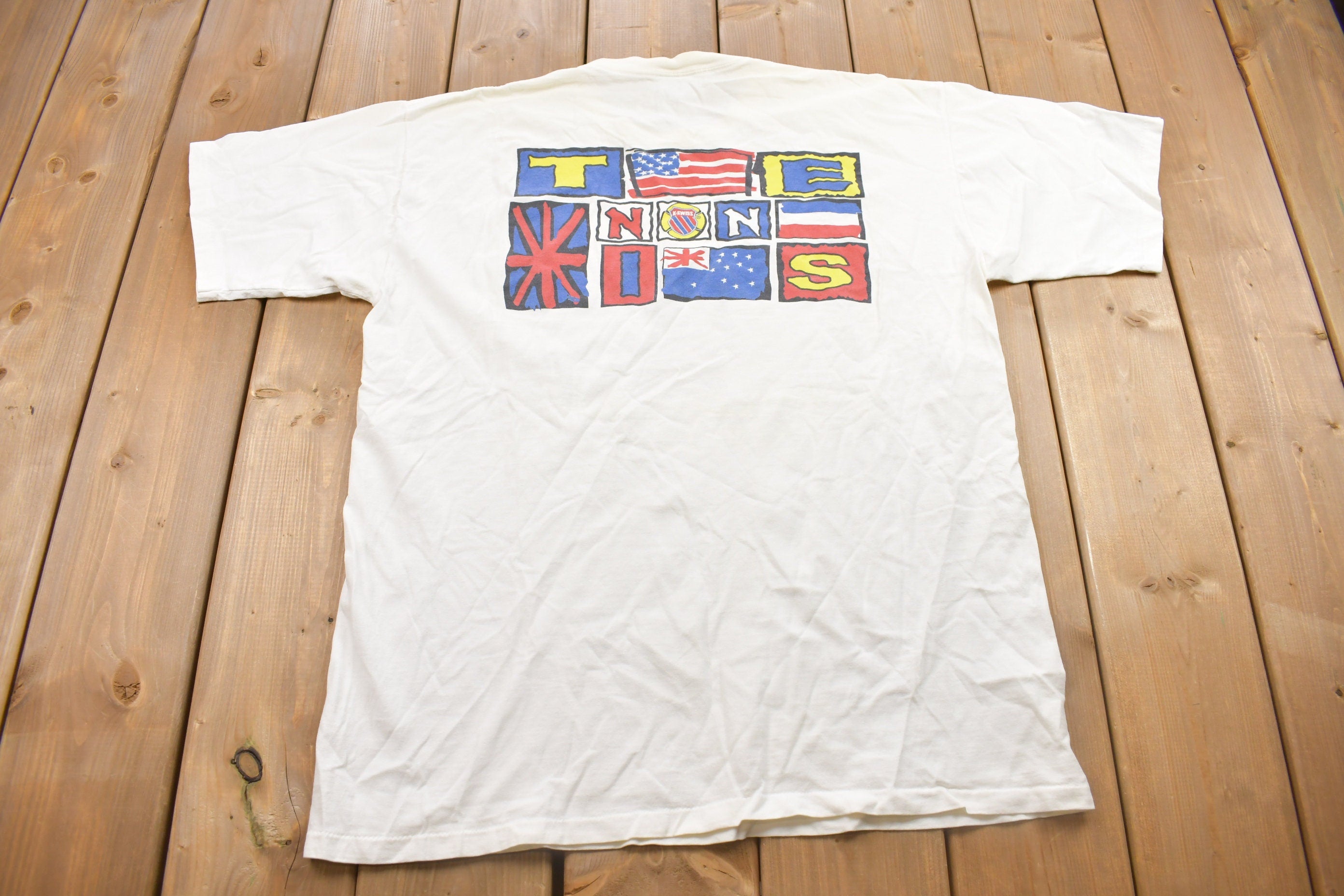Vintage 1990s K-Swiss Racquet Club Graphic T Shirt