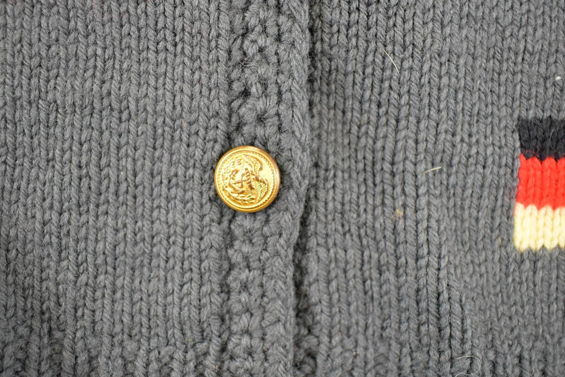 Vintage 1980s Multi Flag Abstract Knit Cardigan Sweater Men's M / Preppy Knit Cardigan / Fancy Knit Vintage Destination Cardigan