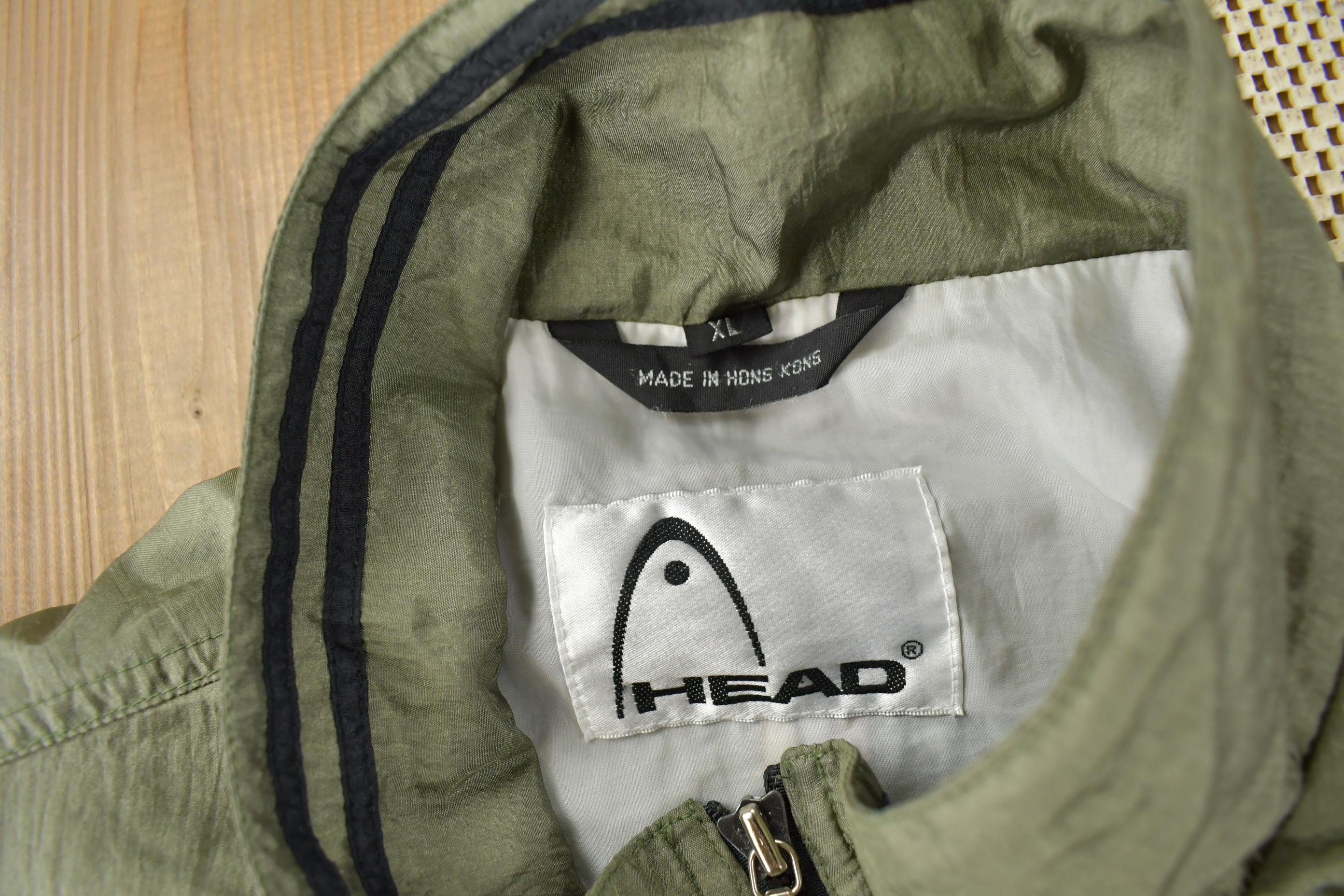 Vintage 1990s Head Color Block Windbreaker Jacket Size XL