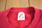 Vintage 1990s Blank Fuchsia Crewneck Sweatshirt Made In USA