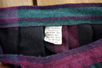 Vintage 1970s Pink Plaid Skirt Size 30x26